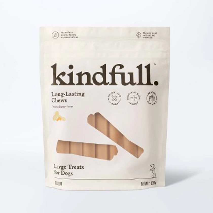 Long Lasting Peanut Butter Flavor Dog Treats - Large - 21oz - Kindfull™