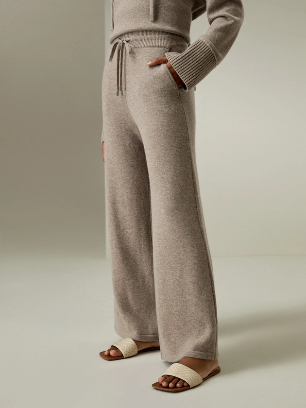 Merino Wool Wide-Leg Pants