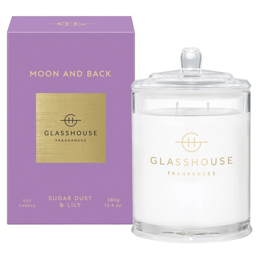Glasshouse Moon and Back 380g Soy Candle - Adore Beauty