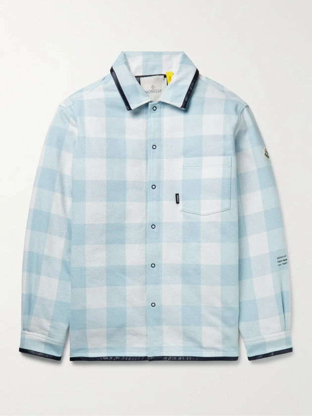 MONCLER GENIUS 7 Moncler FRGMT Hiroshi Fujiwara Checked Cotton Down Shirt Jacket