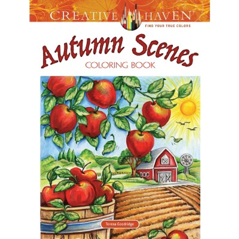 Creative Haven Autumn Scenes Coloring Book - (Adult Coloring Books: Seasons) by Teresa Goodridge (Paperback)