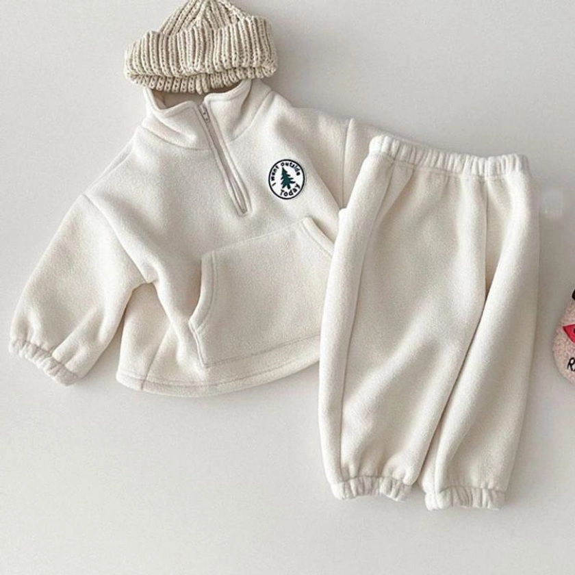 Fleece Baby Vibes Tracksuit - Shop Online at Belle Baby