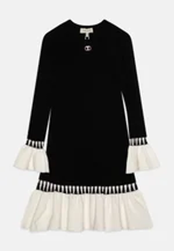 TWINSET DRESS - Robe pull - nero/off-white/noir - ZALANDO.FR