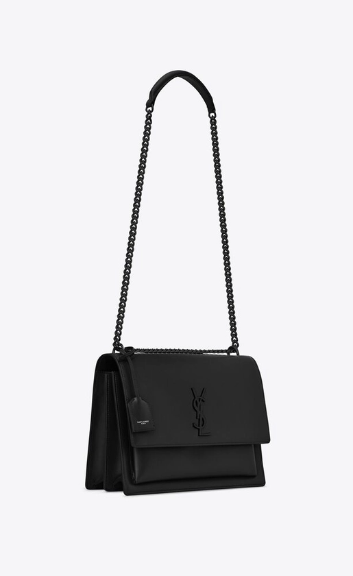 Sunset large chain bag en cuir lisse | Saint Laurent | YSL.com