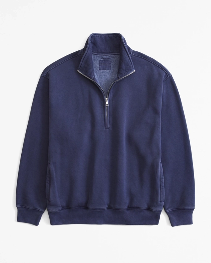 Women's Essential Vintage Sunday Half-Zip | Women's Tops | Abercrombie.com