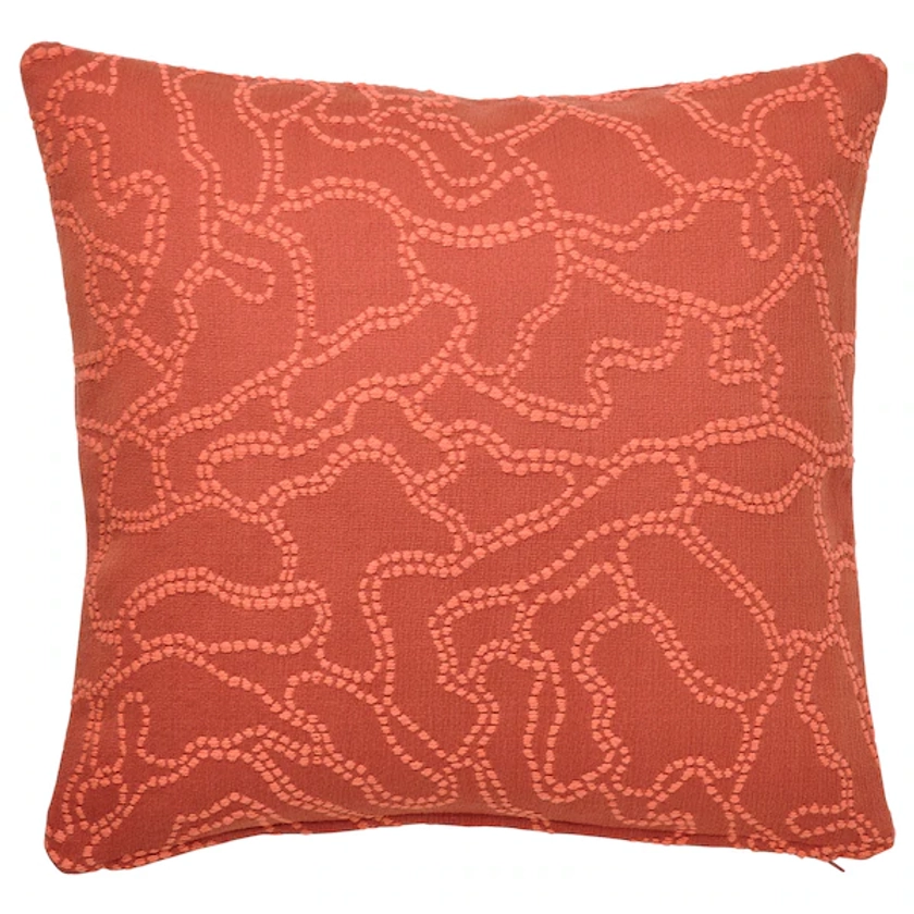 GULDFLY cushion cover, orange-red/orange, 50x50 cm - IKEA