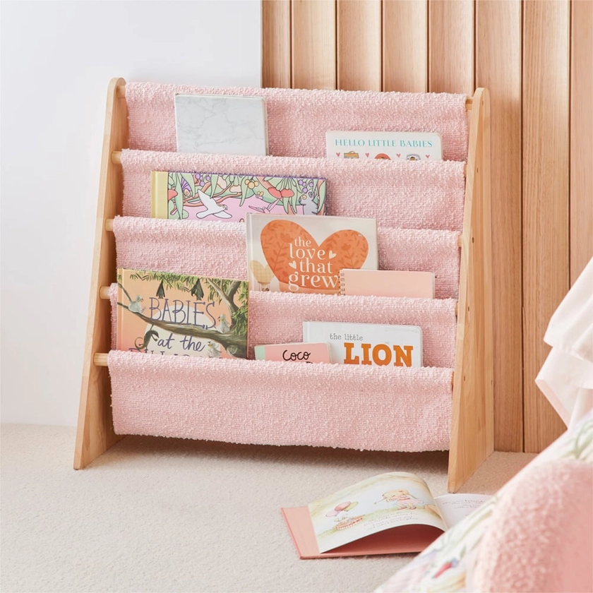 Adairs Kids - Brady Pink Boucle Bookshelf | Adairs