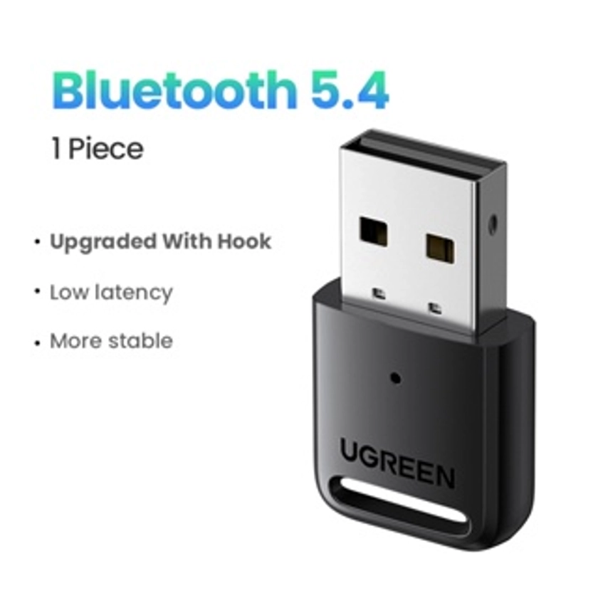 Adaptador Sem Fio UGREEN USB Bluetooth 5.4 Receptor De Transmissor Dongle Para PC Windows 11 10 8.1 7 Fone De Ouvido Estéreo