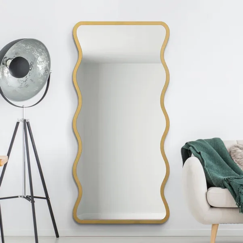 Pluctus Rectangle Wavy Full Length Wall Mirror