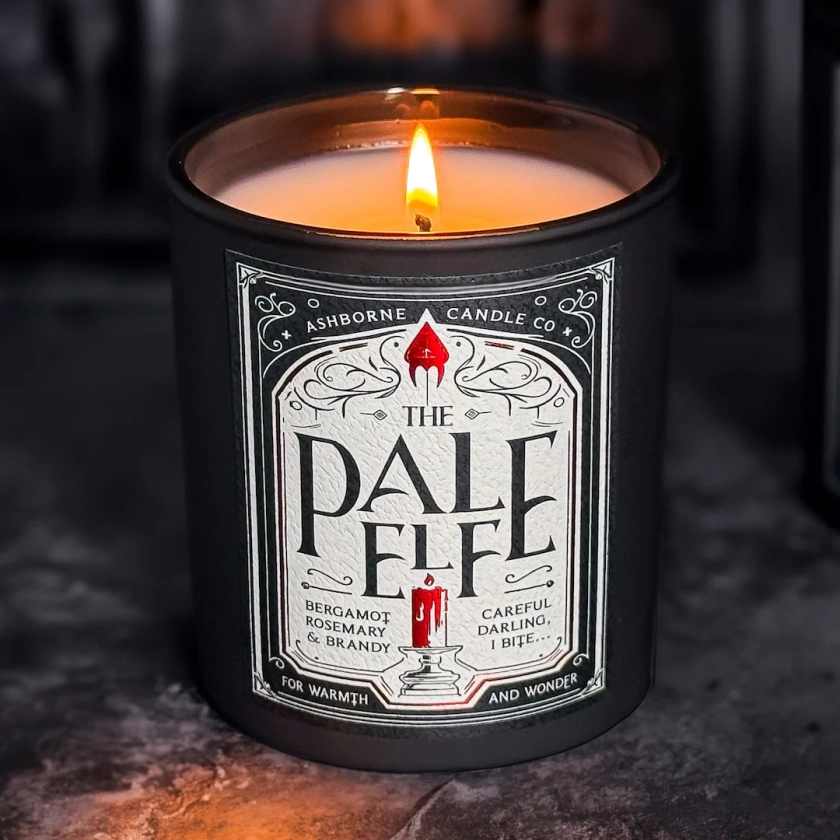 The Pale Elf - Astarion Inspired Scented Candle - Rosemary, Bergamot, Brandy