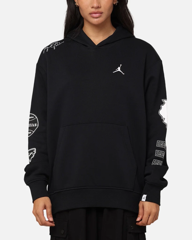 Jordan Essentials Fleece Pullover Hoodie Black/White