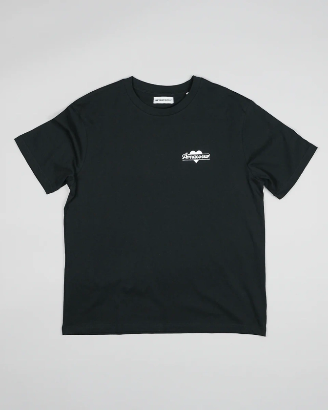 T-SHIRT CONFORT LOGO HEART - Black