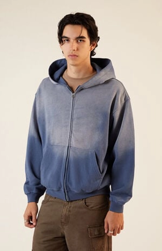 PacSun Heavyweight Spray Full Zip Hoodie | PacSun