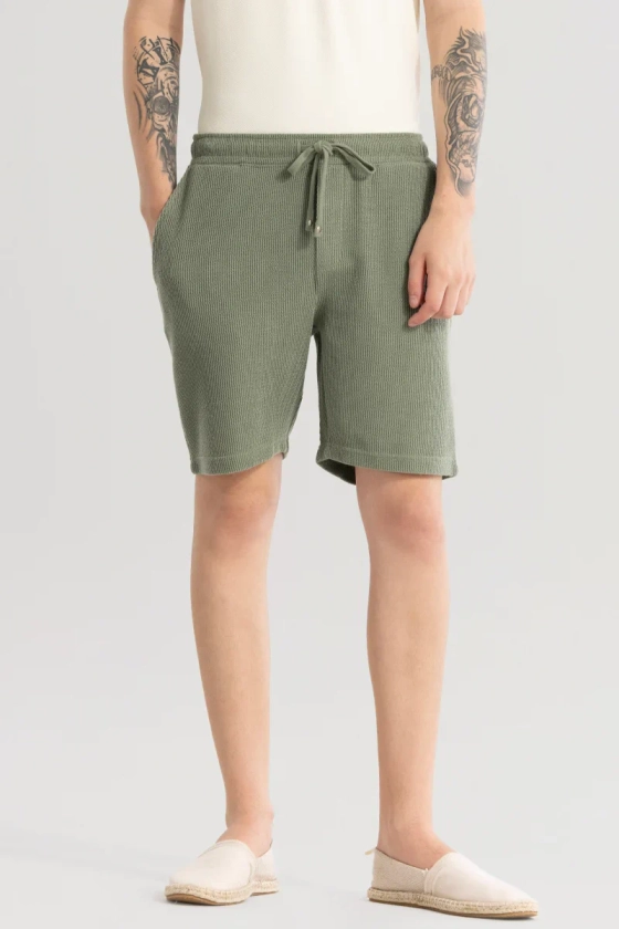 Tectoneer Olive Regular Fit Shorts