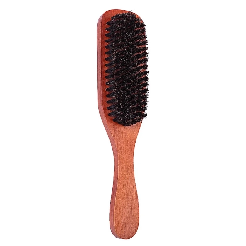 Wooden Comb Hairdressing Tool Bristle Brush Hairbrush Slick Back Gift for Friend Man