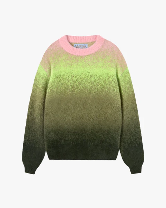 GRADIENT COZY SWEATER GREEN