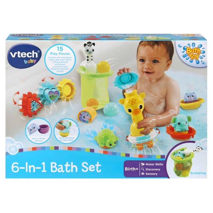 VTech 6-in-1 Bathtime Animal Buddies Bath Toys | Smyths Toys UK