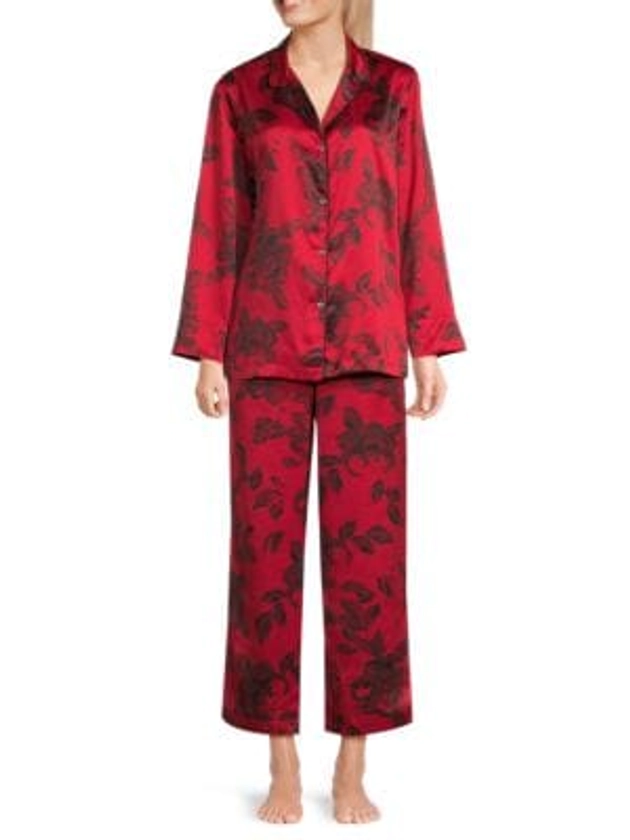 Natori 2-Piece Print Satin Pajama Set on SALE | Saks OFF 5TH