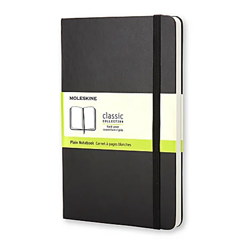 Moleskine Classic Hard Cover Notebook 3 12 x 5 12 Unruled 192 Pages Black - Office Depot