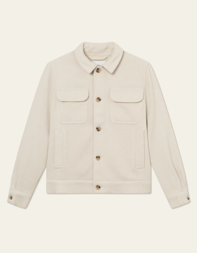 Nash 2.0 Wool Hybrid Jacket - Ivory | Les Deux