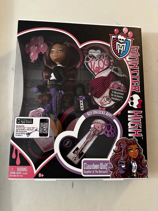 2011 Monster High Doll Clawdeen Wolf Sweet 1600 Birthday Draculaura New In Box