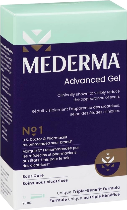 Mederma Advanced Scar Gel | Reduces the Appearance Of Old & New Scars | Facial Scars, Surgery Scars, Stretchmarks, Burns & Other Injuries | 20 ml