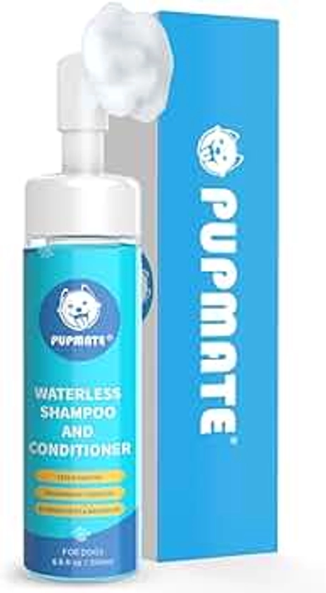 Paw Cleaner | No-Rinse Foaming Cleanser for Dogs Cats | 6.8 fl oz | Gentle and Safe | Pleasant Smell | Deep Clean Pet Paws | Bottle with Removable Soft Silicone Brush
