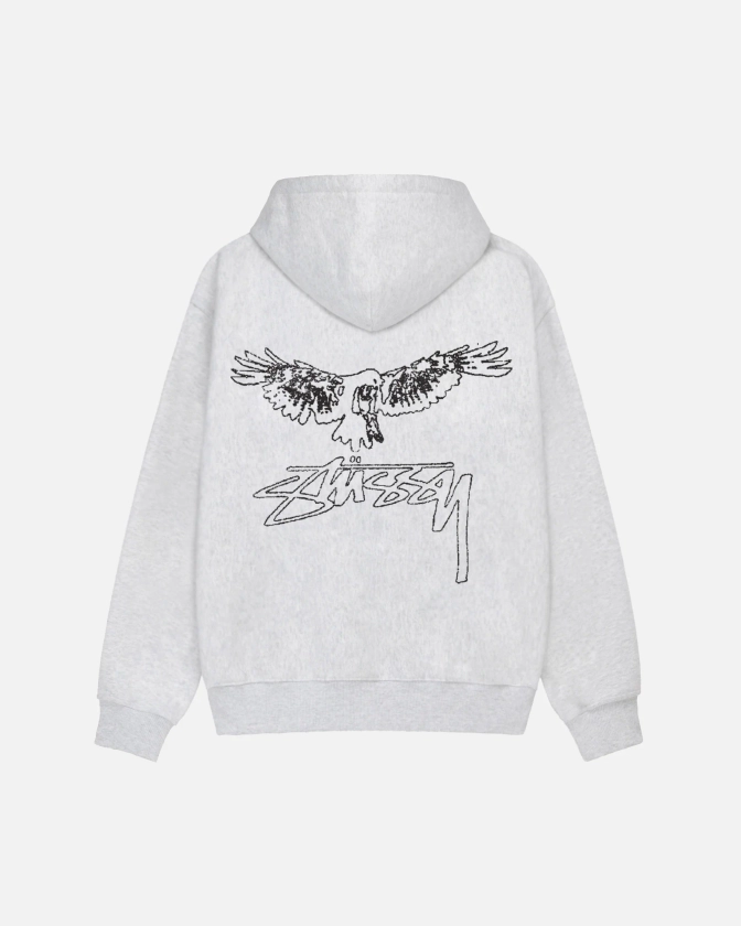 Wingspan Hoodie in ash heather – Stüssy