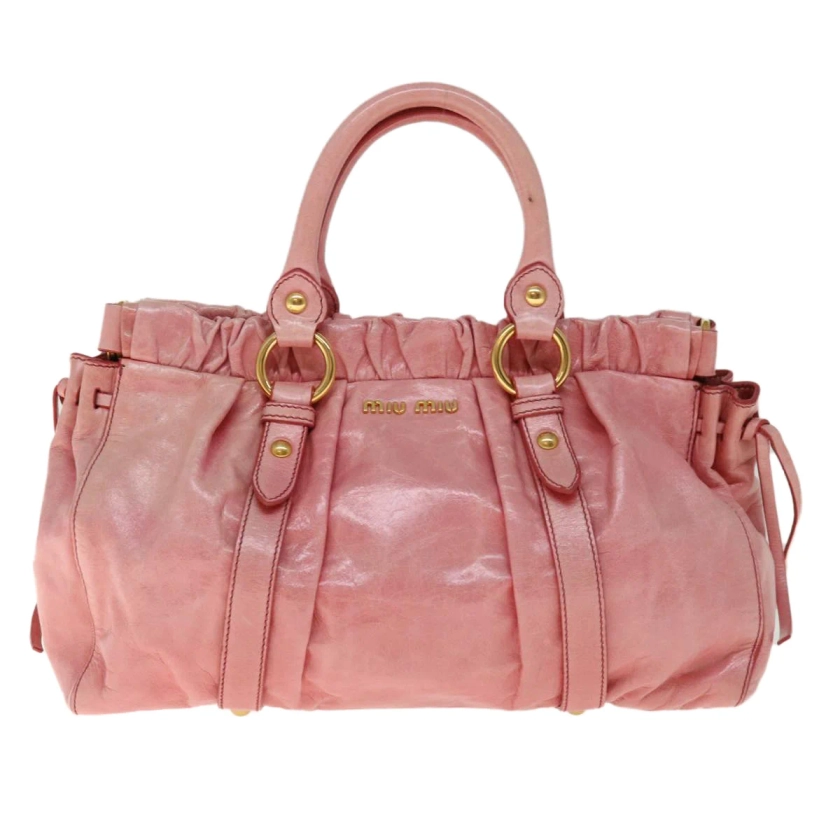 Miu Miu Leather Handbag Pink