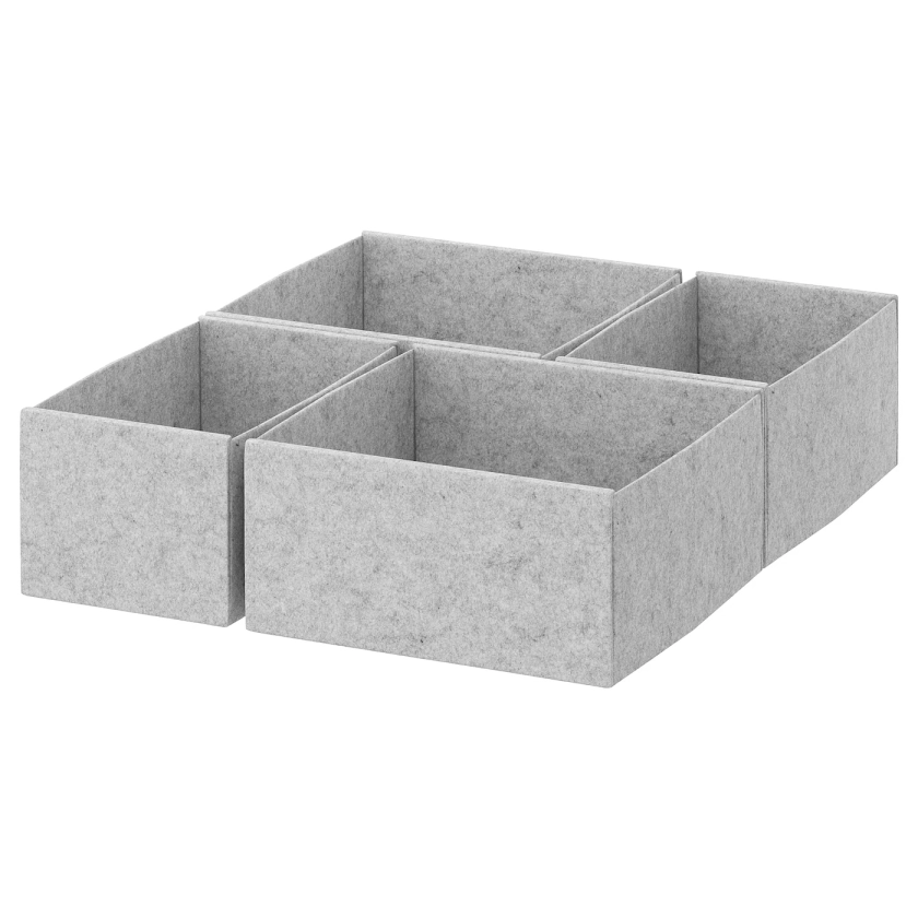 KOMPLEMENT box, set of 4, light grey, 40x54 cm - IKEA