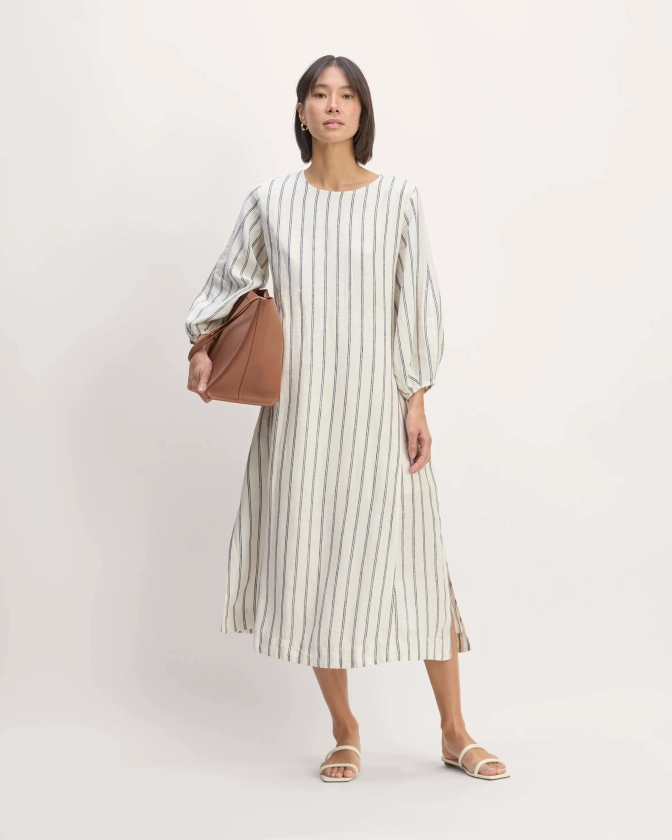 The Linen A-Line Midi Dress