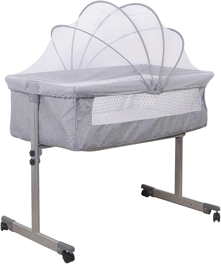 Drumm 3 in 1 Berceau Cododo,Lit de bébé de Chevet avec Matelas et Moustiquaire, Cododo Mobile Chambre pour 1 à 36 Mois Bébés,Portable-96 * 57 * 77cm : Amazon.fr: Bébé et Puériculture