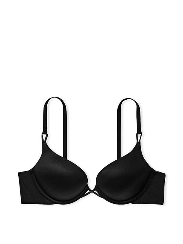 Victoria's Secret Pure Black Add 2 Cups Push Up Bombshell Bra