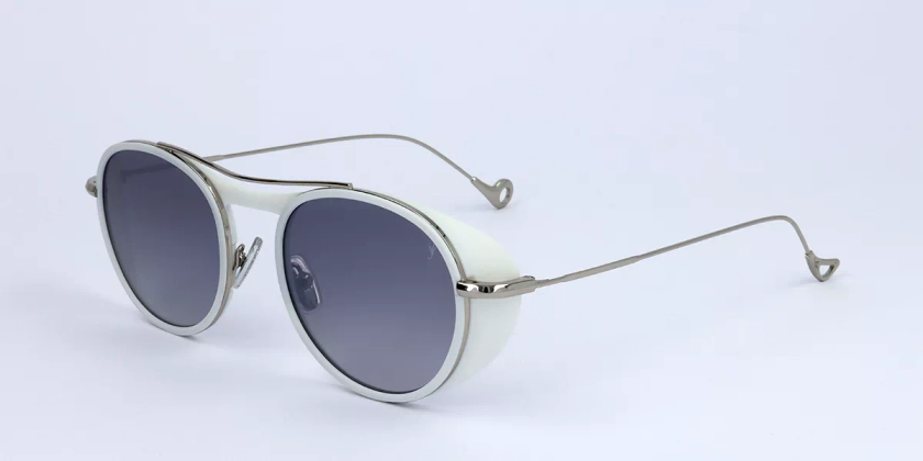 Eyepetizer Marlon C.L-1-17F Sunglasses White Gunmetal | SmartBuyGlasses Singapore