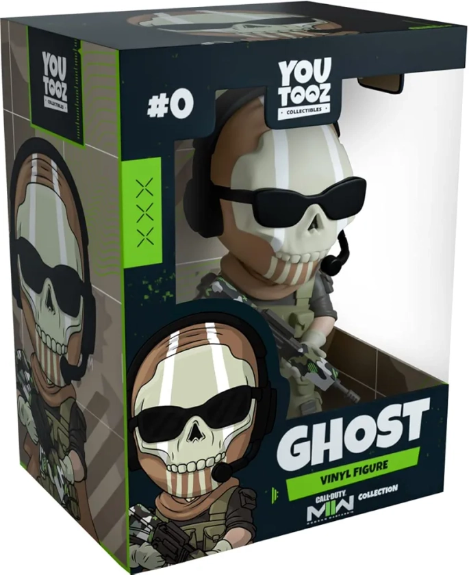 Youtooz Ghost 4.6" Vinyl Figure, Official Licensed Collectible Ghost from Call of Duty: Modern Warfar 2 Video Game Figure Modern Warefare 2 Collection