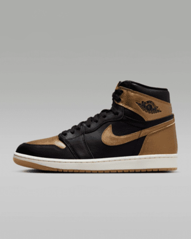 Air Jordan 1 Retro High OG "Black and Gold" Men's Shoes