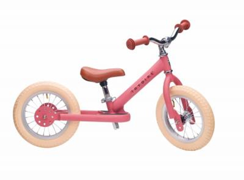 Draisienne métal Trybike rose finition mat