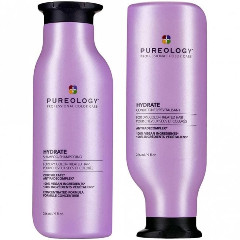 Hydrate Shampoo & Conditioner for Medium to Thick Dry Colour Treated Hair Twin 2 x 266ml