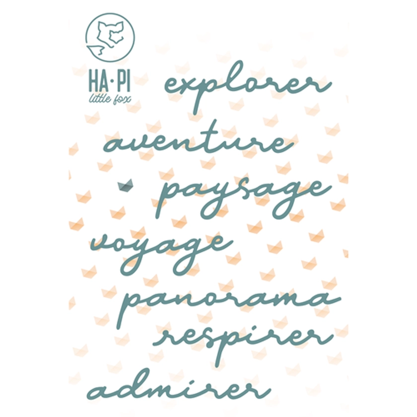 Matrices de découpe Mots de voyage | Ha Pi Little fox