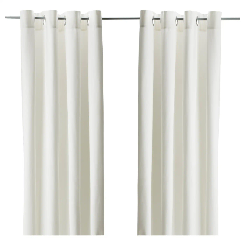 MERETE rideaux assombrissants, 2 pièces, blanc, 145x250 cm - IKEA