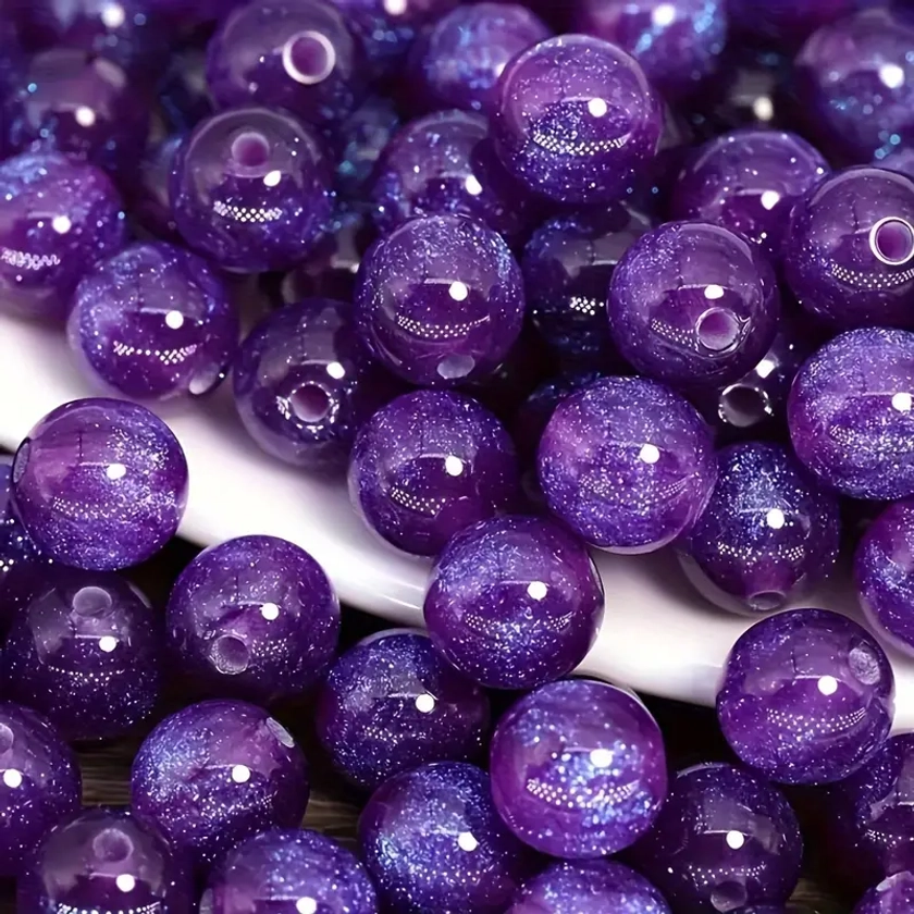 15pcs Starry Sky Mermaid Princess Resin Loose Beads For Jewelry Making DIY Bracelets Necklaces Beaded Phone Chains Craft Supplies