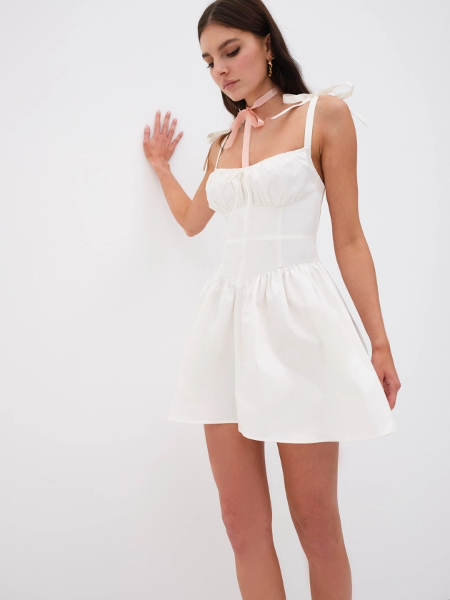 Jessie Mini Dress — White