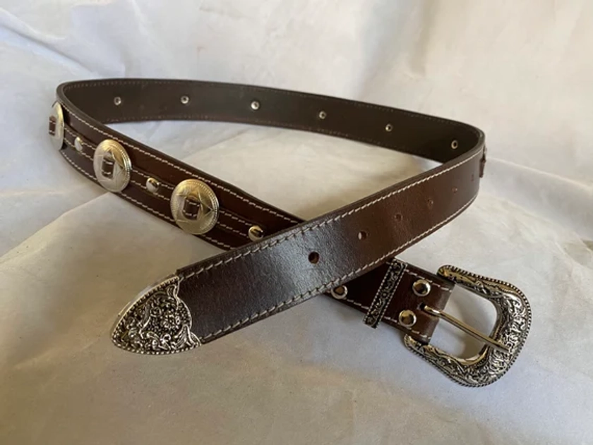 Brown Weston Concho Belt