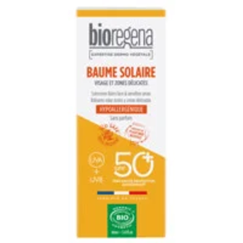 Baume Solaire Hypoallergénique Spf50 Bio BIOREGENA : le tube de 40mL à Prix Carrefour