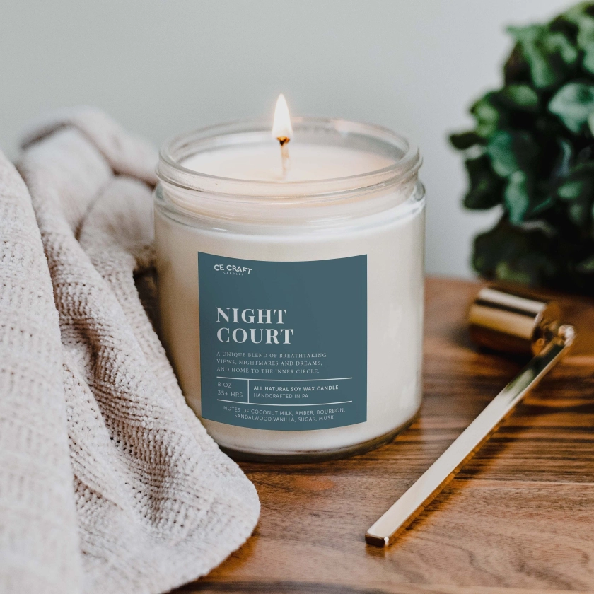 Night Court Scented Soy Wax Candle