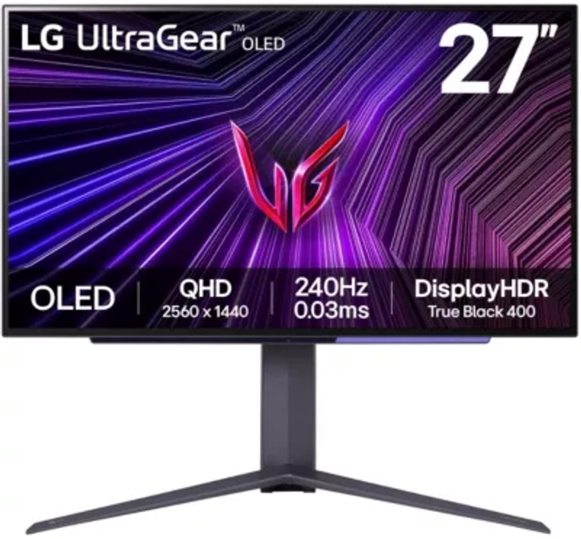 Ecran PC Gamer LG UltraGear 27GS95QE-B Plat 27'' OLED