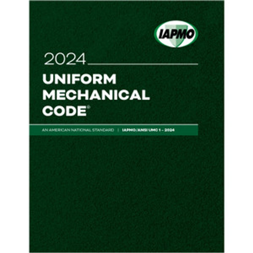 2024 Uniform Mechanical Code