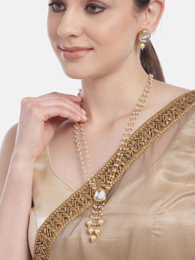 Anouk Gold-Plated Kundan Jewellery Set