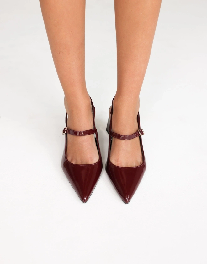 Sharp Heels (Cherry Patent) - By Therapy