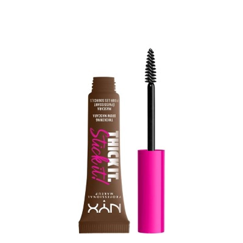 NYX Professional Makeup Thick It Stick It Brow Gel Mascara - Brunette - 0.23 fl oz